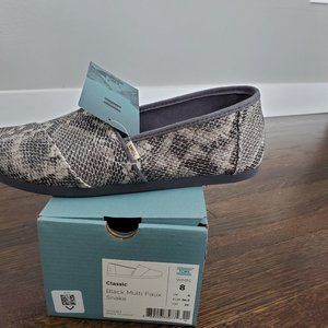 Toms Classic: Multi Faux Snake Alpargata